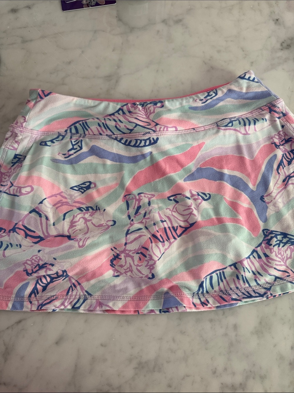Lilly Pulitzer Luxletic "Run Around" Tiger Print Skort (great condition)